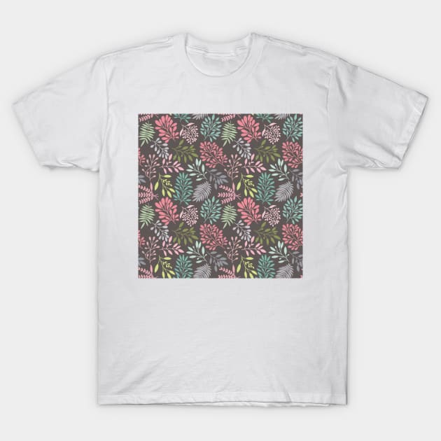 Little Leaves Pattern. T-Shirt by Shine Design Blossom